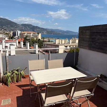 Cozy à 2 Pas De La Plage, Grande Terrasse Et Parking * Roccabruna